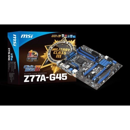 Carte mère MSI 911-7752-001 Z77A-G45 ATX + pros Intel 3570K overclockable 3.4ghz